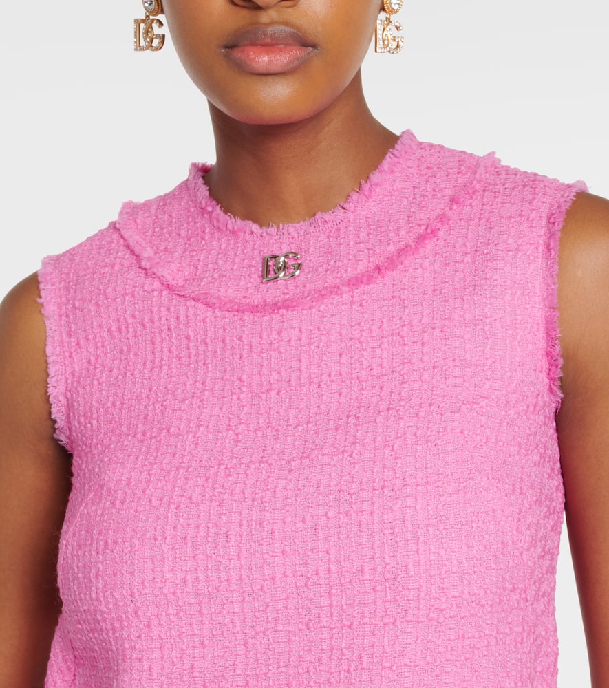 Raschel DG tweed minidress