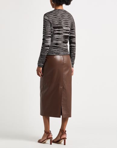 Woman Cardigan Dark brown Size 6 Viscose, Wool, Polyamide, Elastane