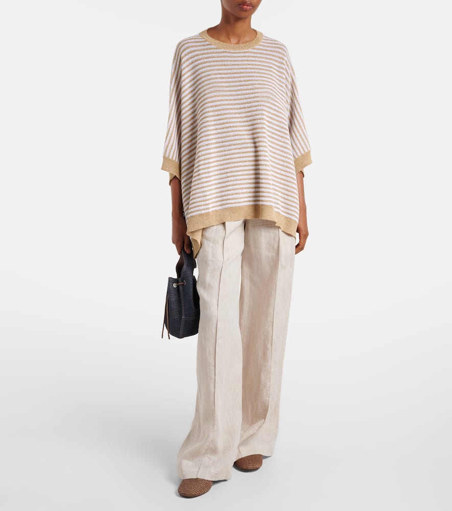Knitted striped top