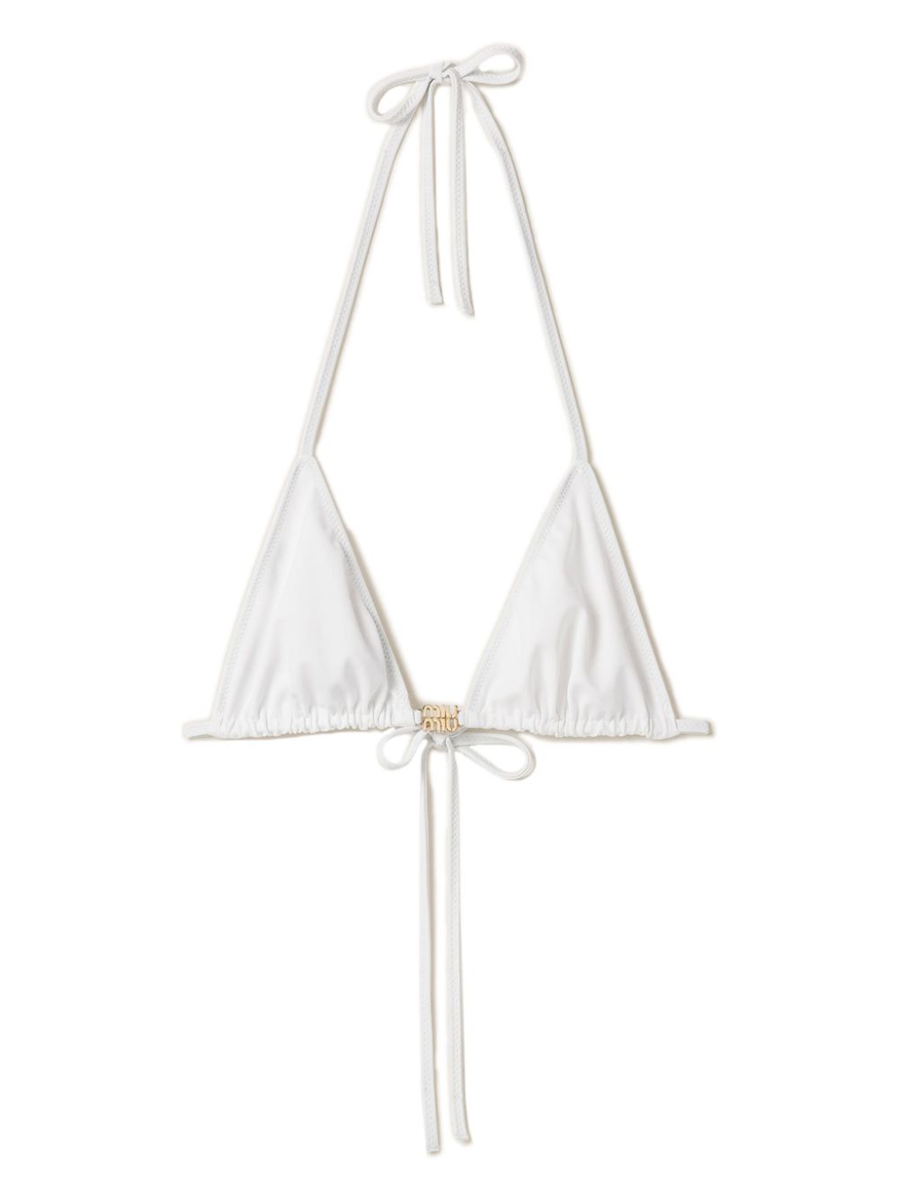 Triangle-cup bikini top - White