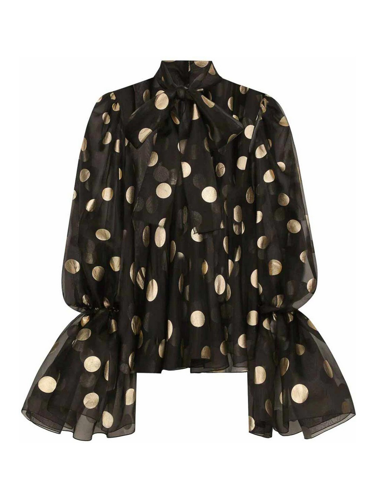Dotted Silk Blouse