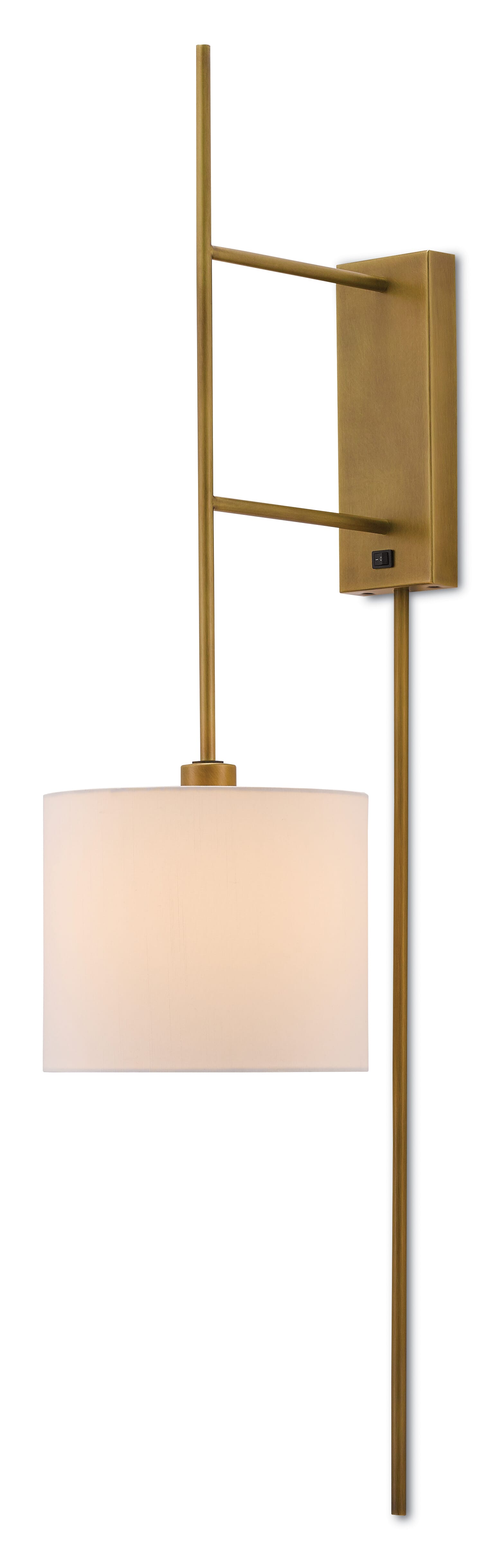 Antique Brass One Light Wall Sconce from the Savill Collection