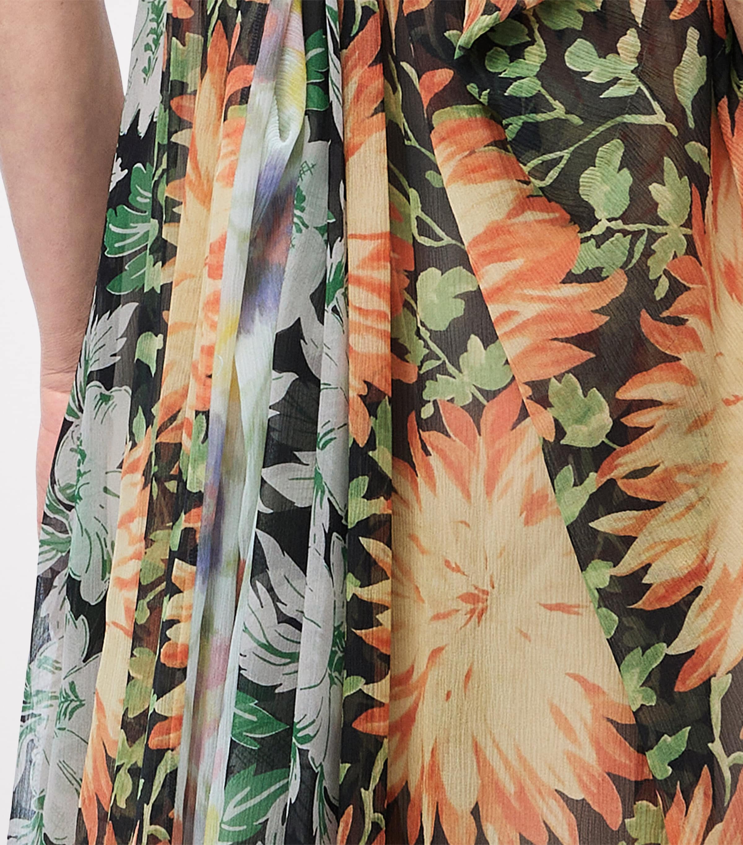 Loewe Silk Floral Draped Trousers