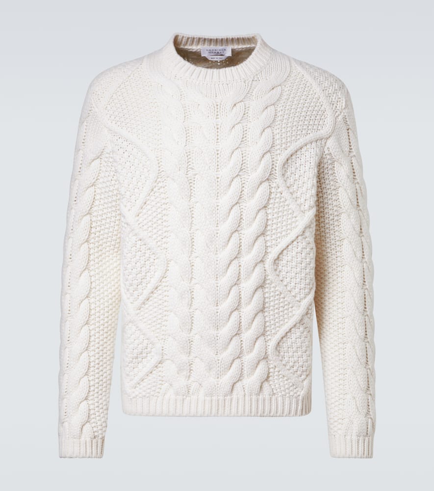 Cable-knit cashmere sweater