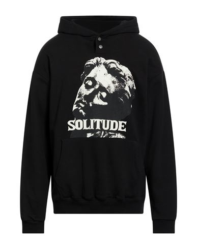 Man Sweatshirt Black Size L Cotton