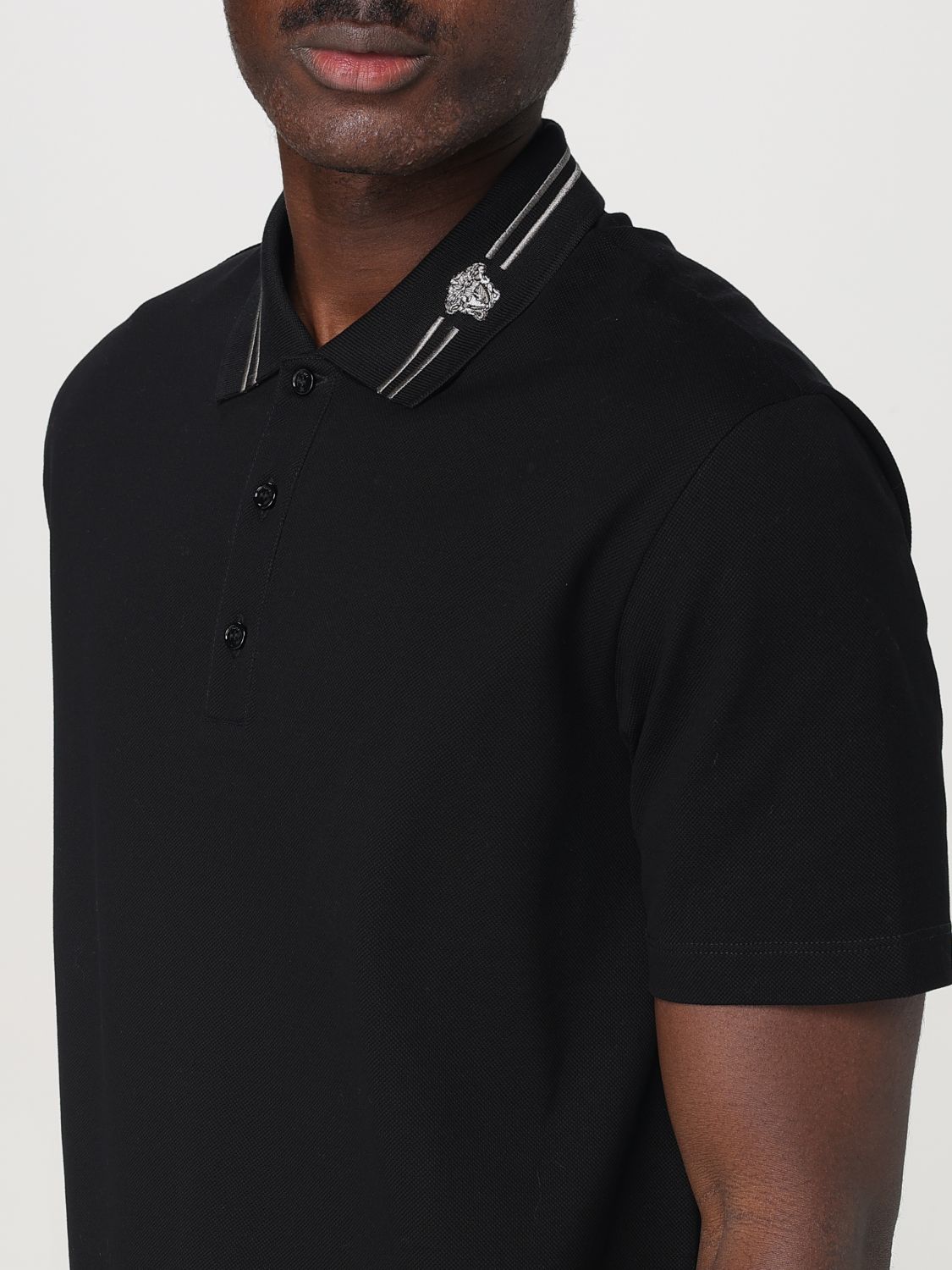 Polo Shirt Men color Black