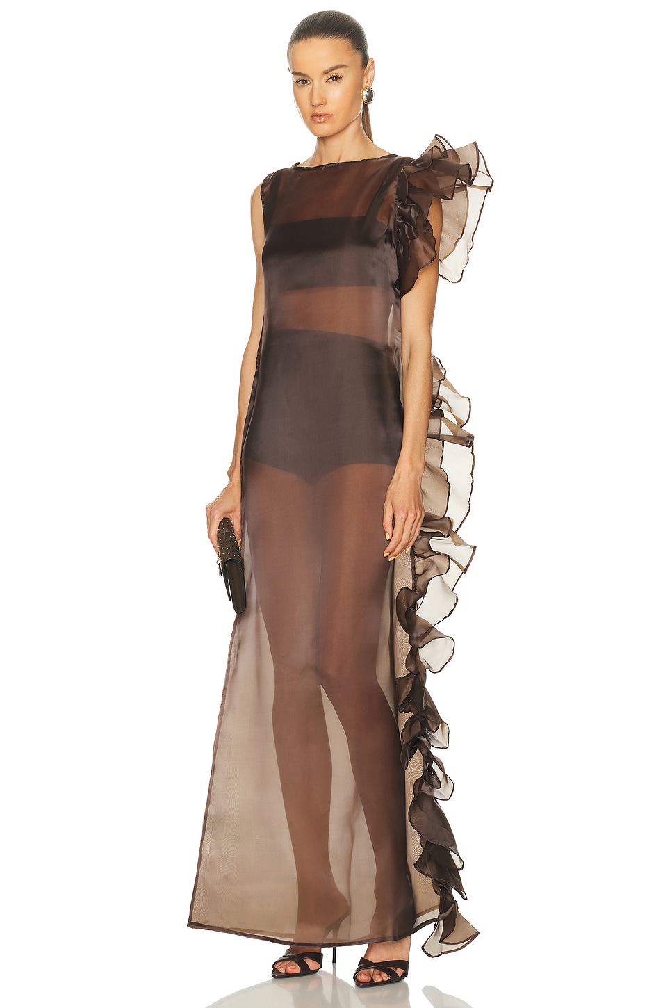 Marlies Grace Bea Dress in Chocolate Brown - Chocolate. XS also in
