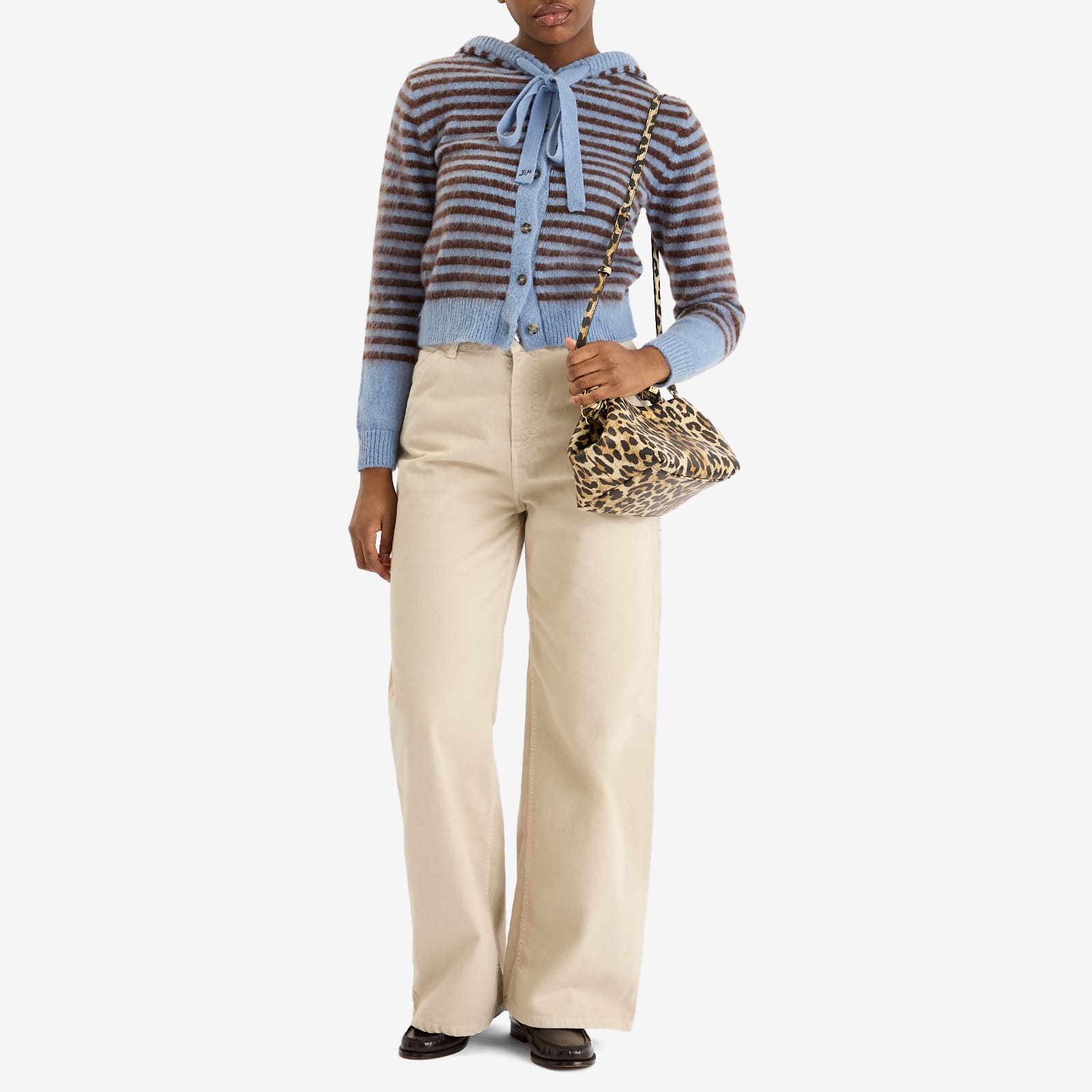 Women's Ruthie Bonnet Hooded Cardigan in Blue