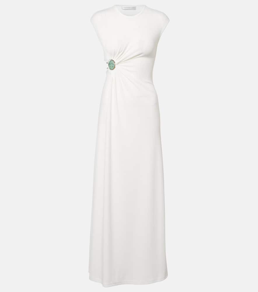 Mineral Stone embellished jersey gown