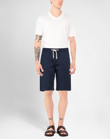 Man Shorts & Bermuda Shorts Midnight blue Size 30 Cotton, Elastane