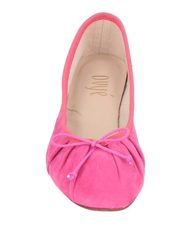 Ovyé Woman Ballet flats Fuchsia Size 10 Leather