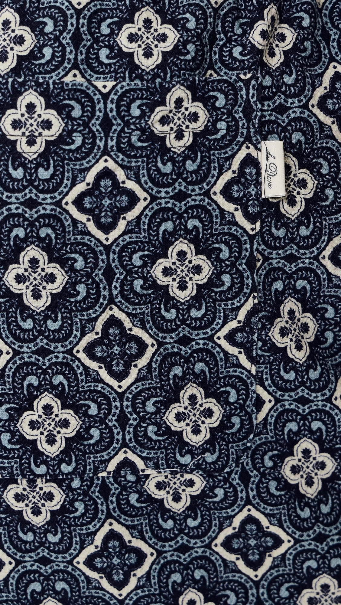 Harry Arabesque AOP Shorts 6.25 Blue Fog