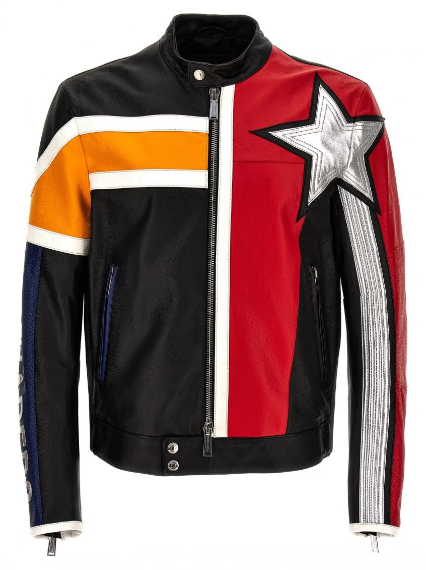 Motorbiker Leather Jacket