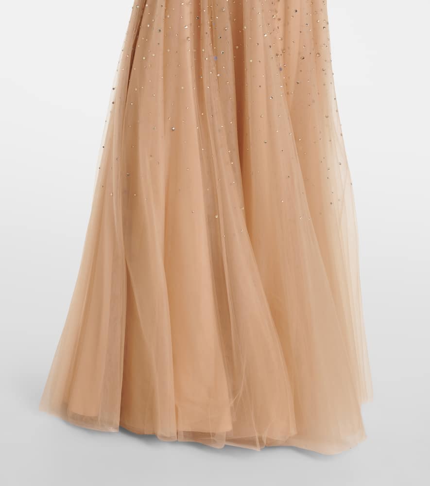 Shayla embellished tulle gown
