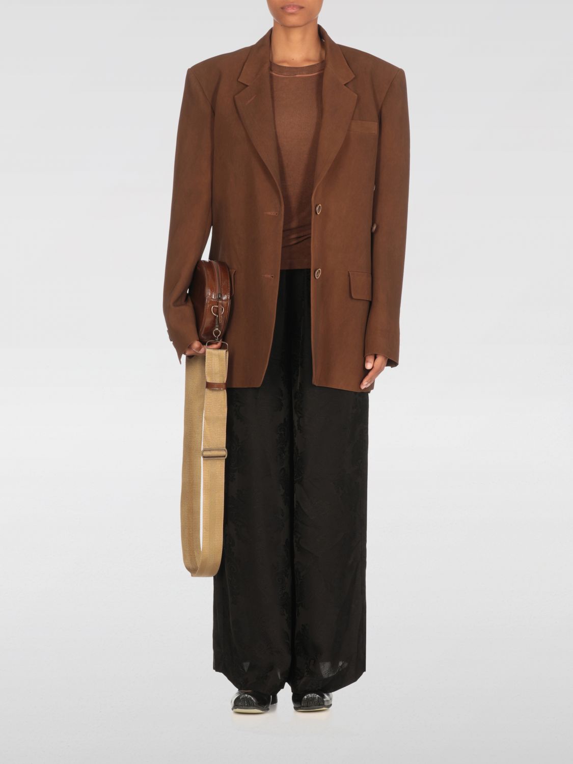 Uma Wang Pansy trousers - Brown