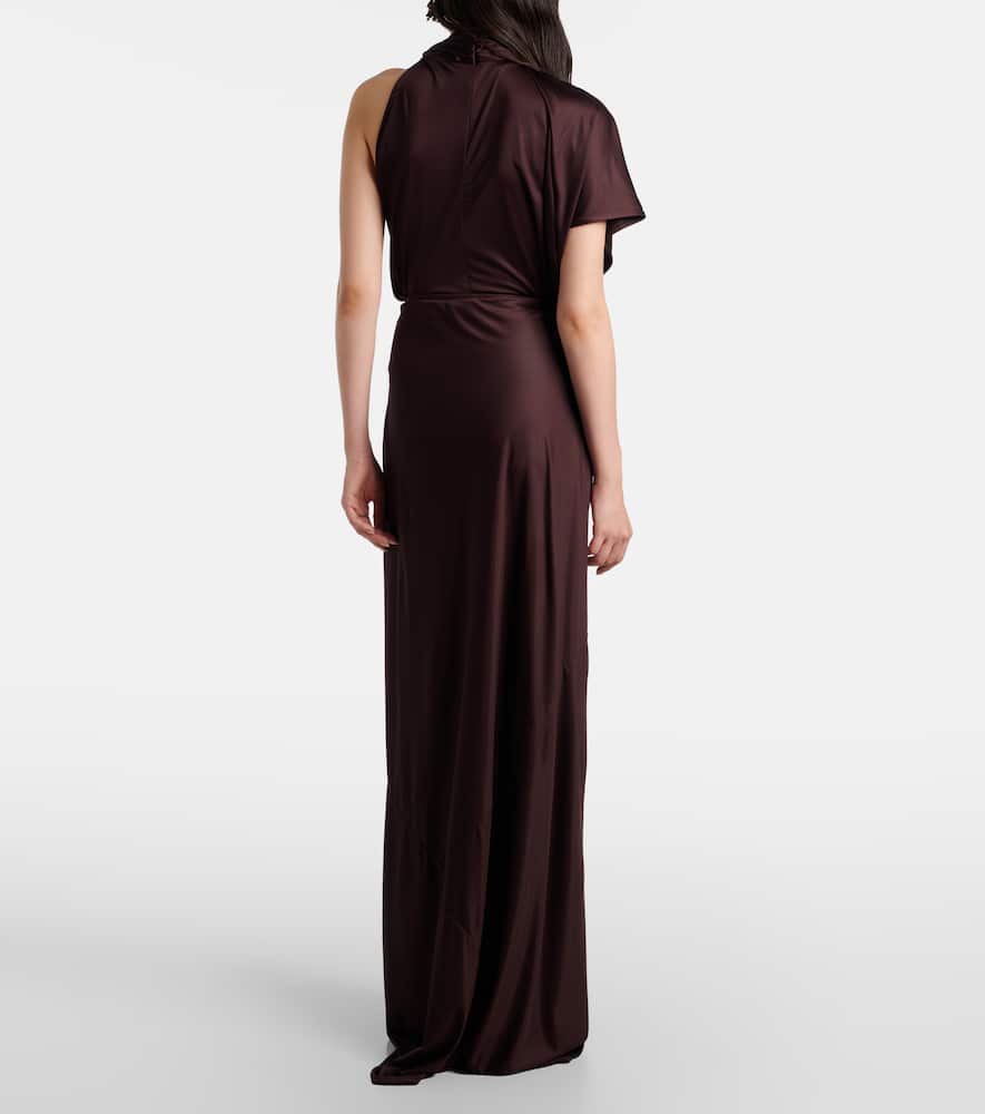Draped maxi skirt