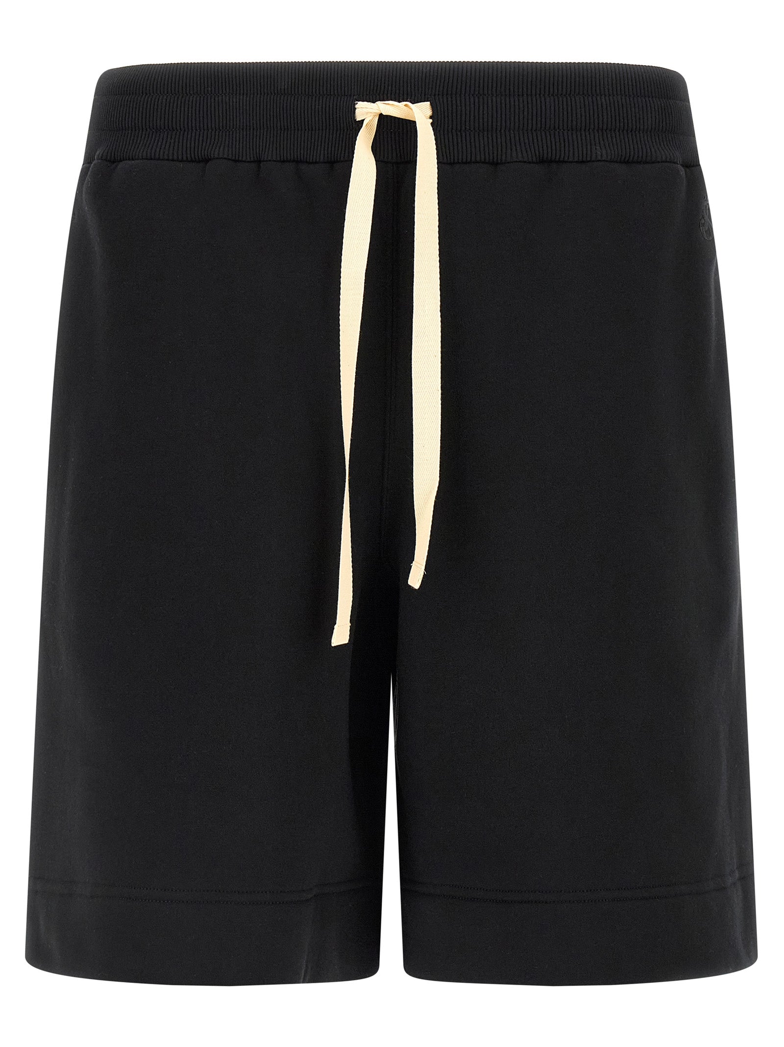 Cotton Bermuda Shorts — Black