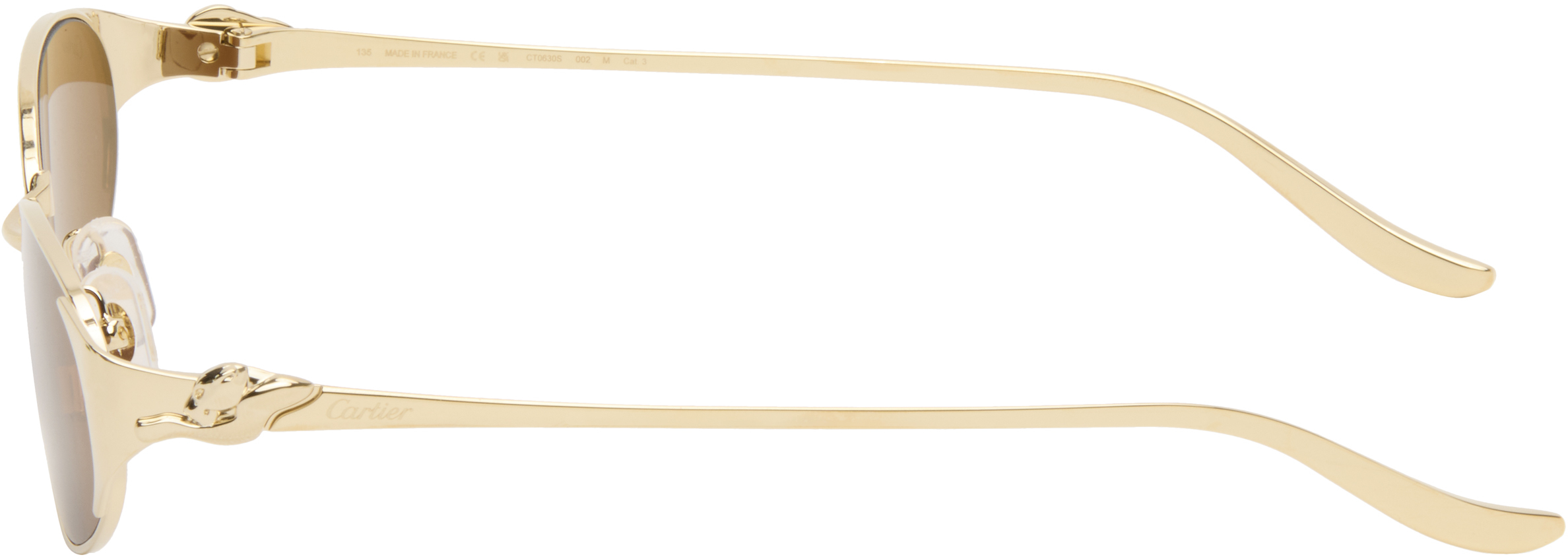 Gold 'Panthère de ' Sunglasses