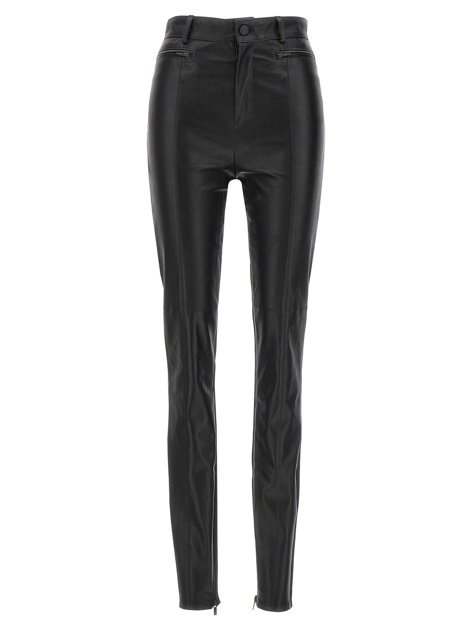 Napa Leather Leggings — Black