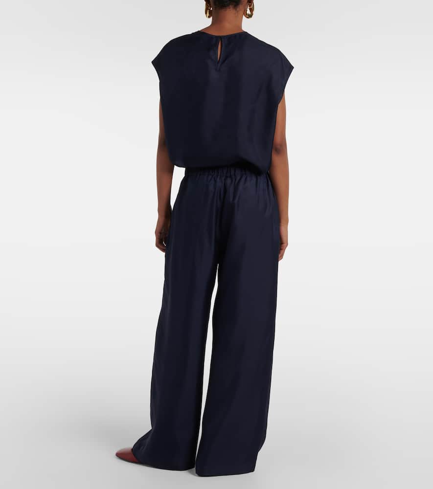 Isola silk wide-leg pants
