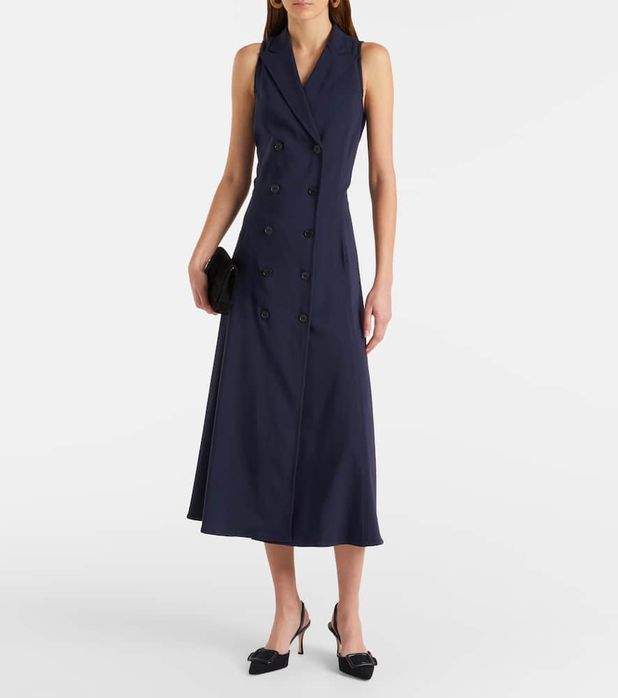 Alecia cotton-blend midi dress