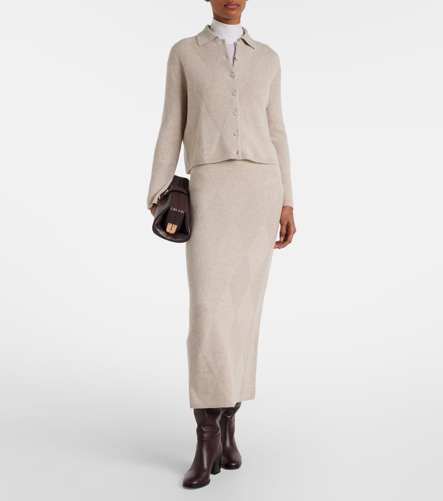 Mxpbombo argyle cashmere cardigan