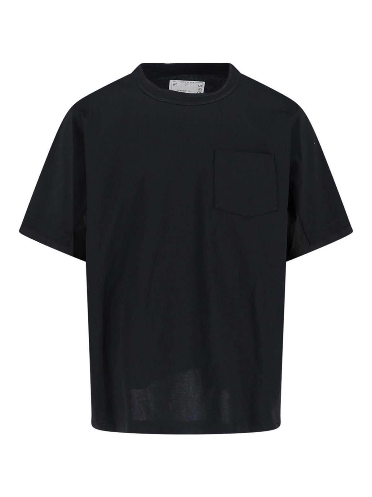 Sacai - crew neck t shirt chest pocket