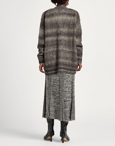Woman Cardigan Charcoal Size S Alpaca wool, Cotton, Wool