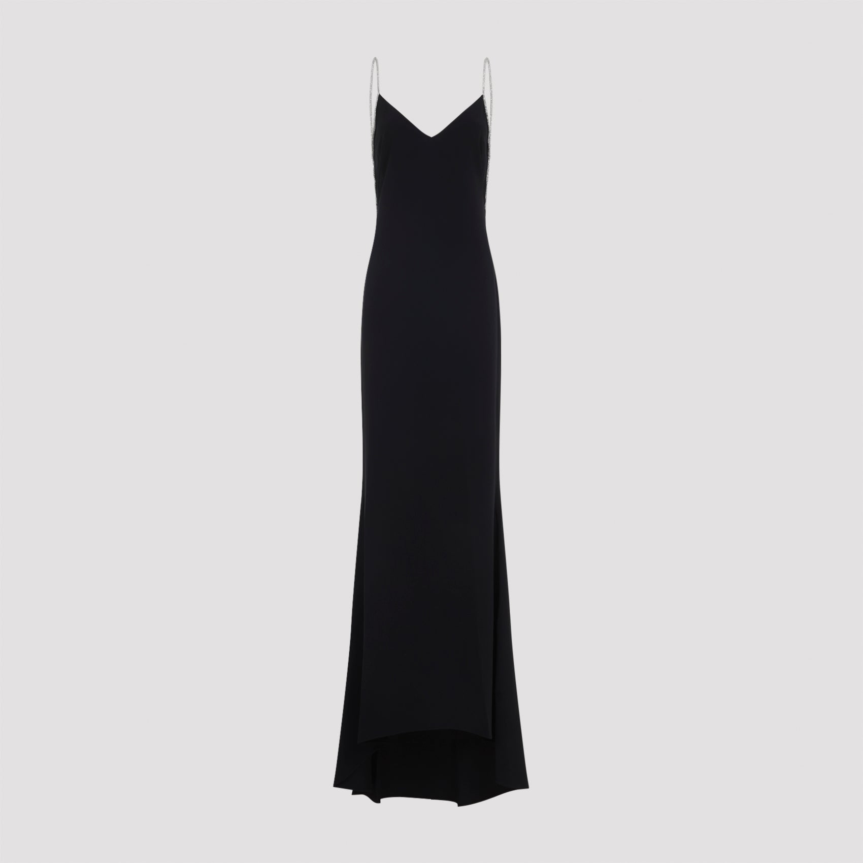 Silk Chain Embroidered Satin Dress
