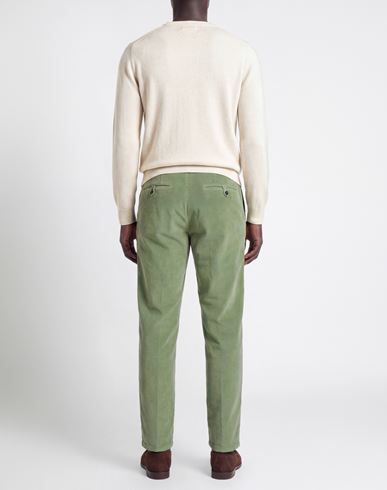 Slacks By Slowear Man Pants Sage green Size 34 Cotton, Elastane