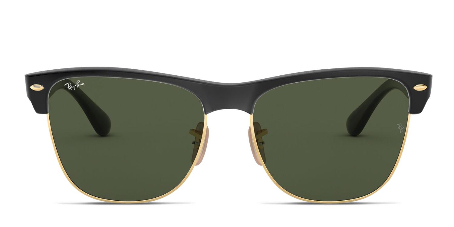 RB4175 Clubmaster Oversized Black/Gold