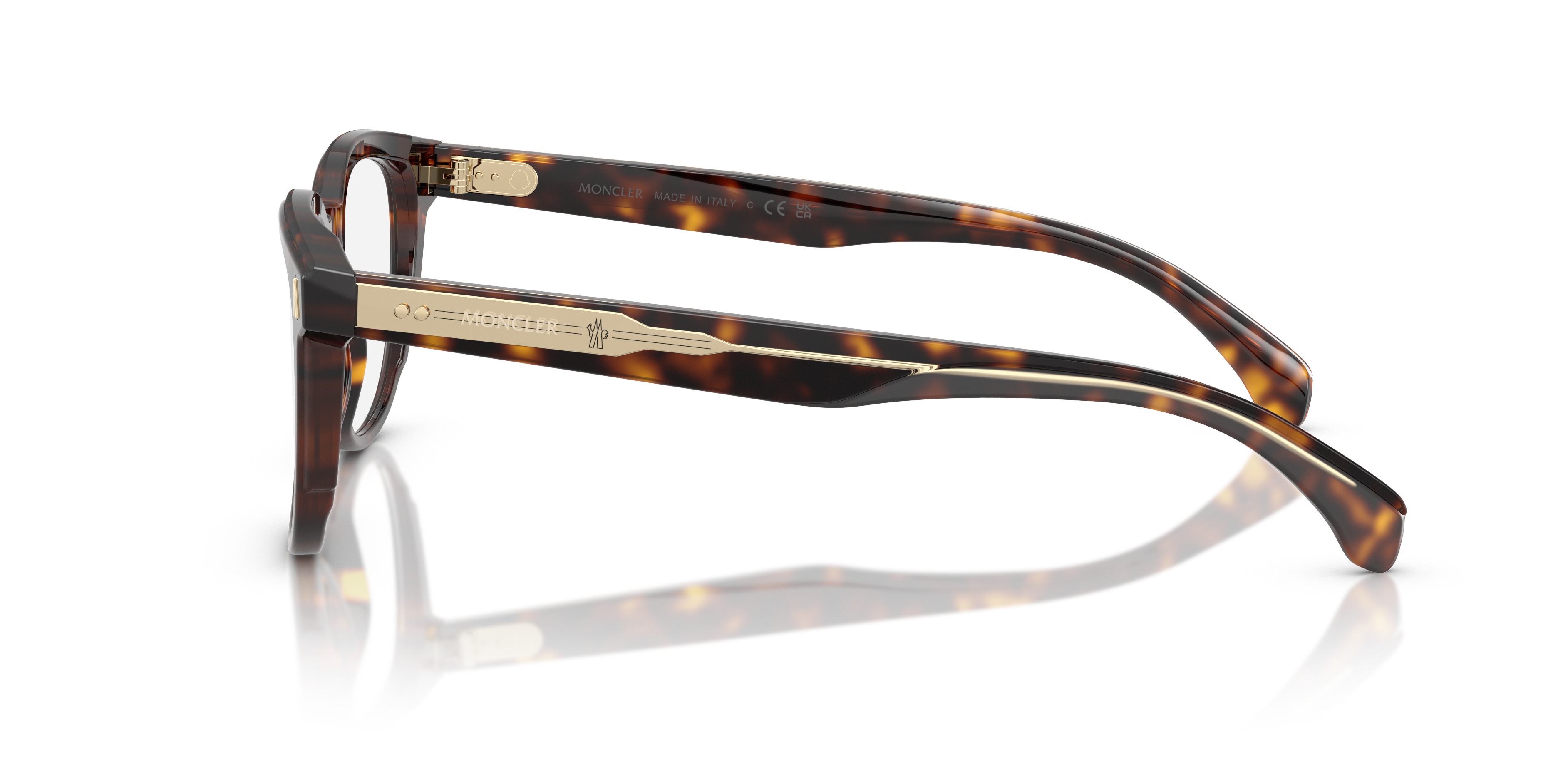 Moncler Unisex Moncler ME2002 3002 Monturas ópticas Acetato Tortuga Transparente Cuadrada Norma