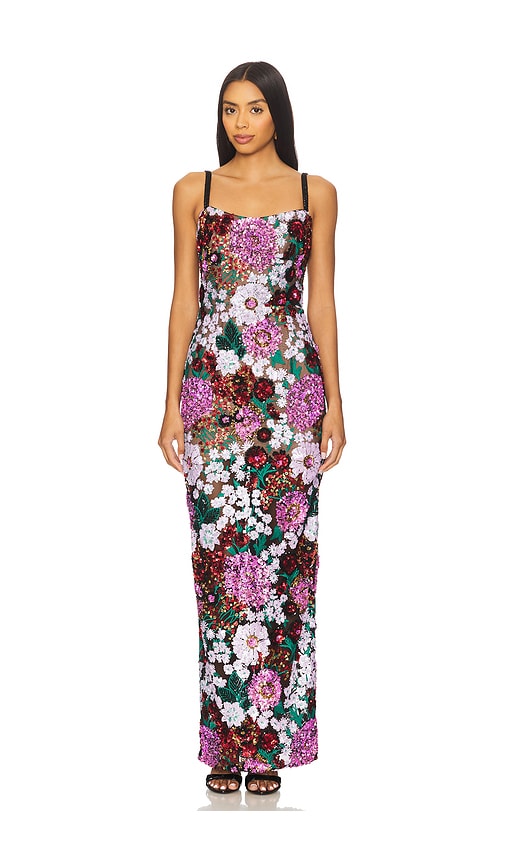 Bronx Banco Dahlia Gown in Pink Multi. XS also in