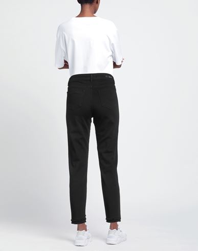 Woman Jeans Black Size 25 Cotton, Elastane