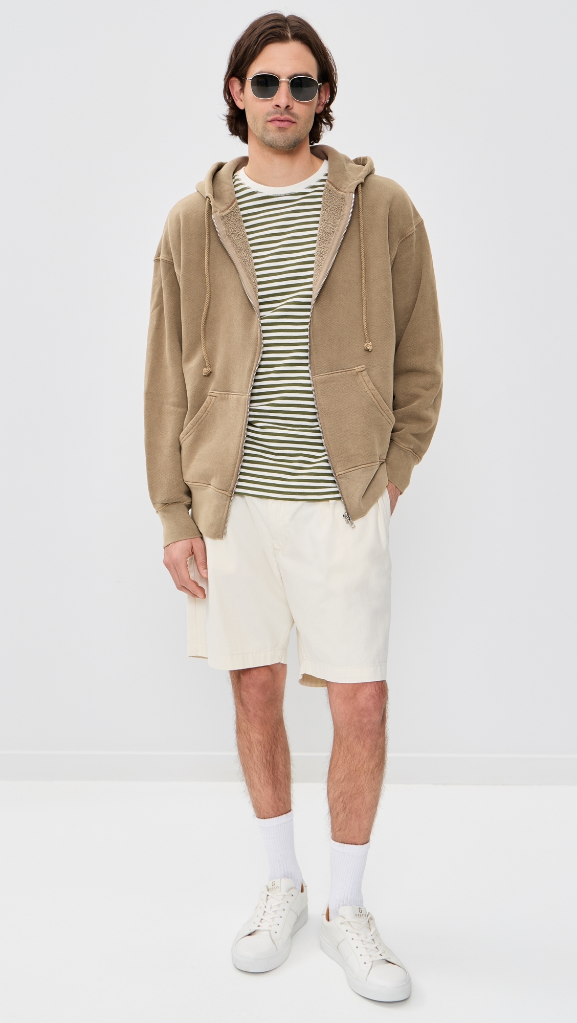 Isaac Zip Hoodie Vintage Mushroom