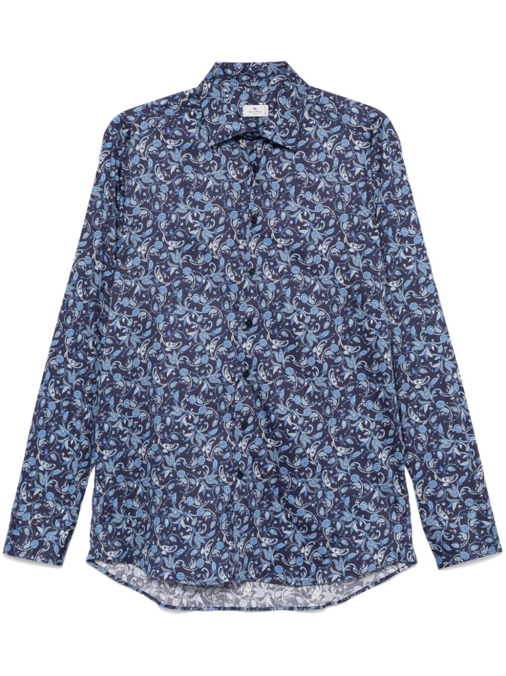 Paisley-print shirt - Blue