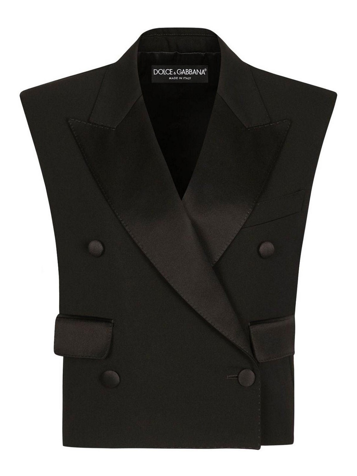 Wool And Silk Blend Double-Breasted Vest