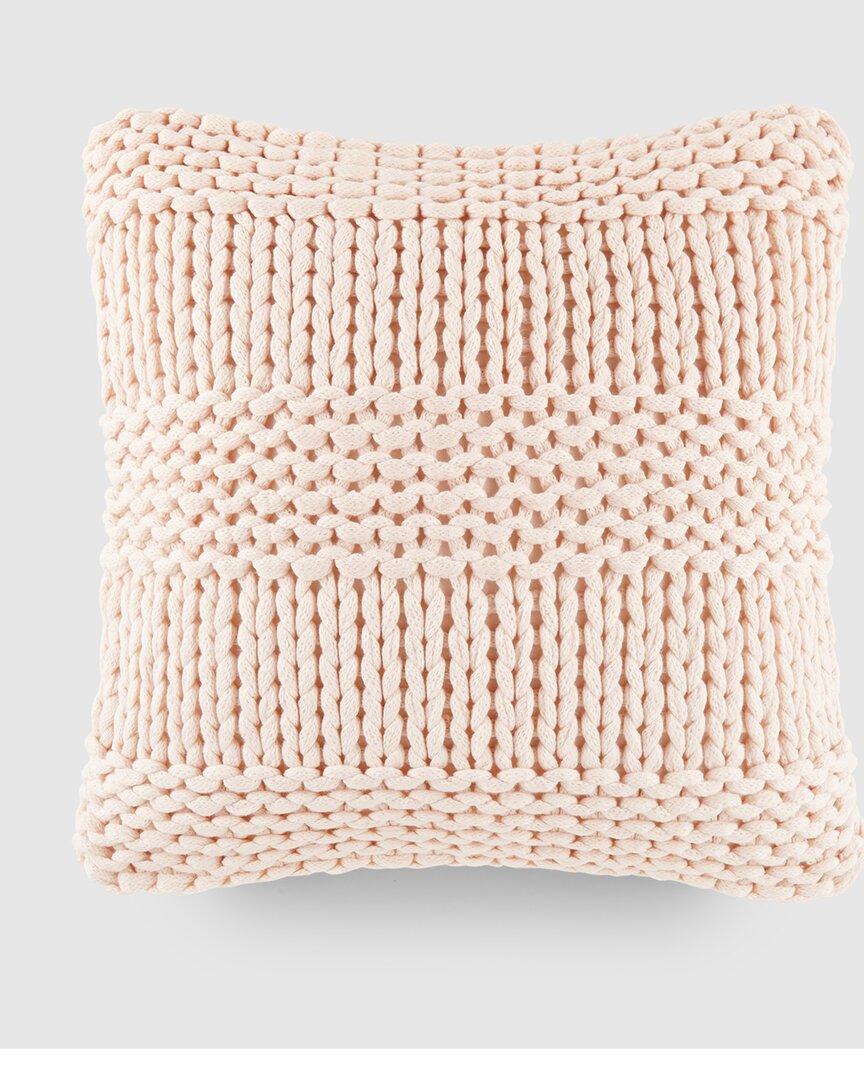 Cozy Chunky Knit Throw Pillow