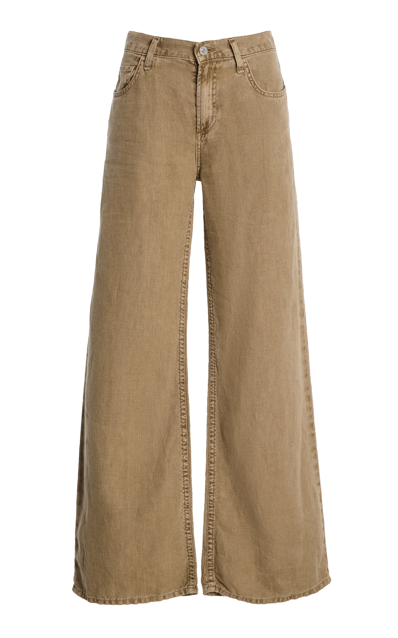 Nora Low-Rise Linen Trousers - Moda Operandi
