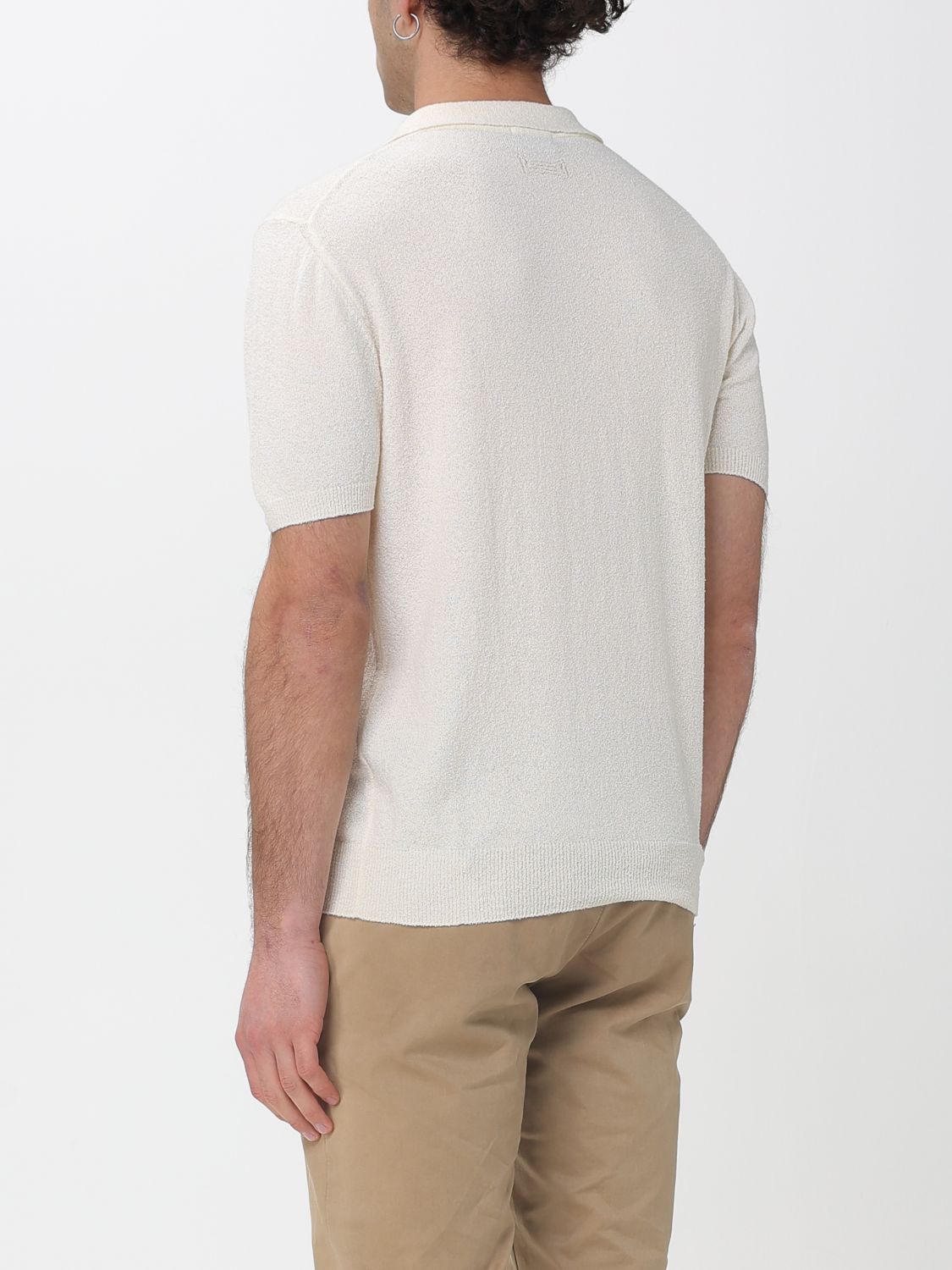 Polo Shirt Men color Beige