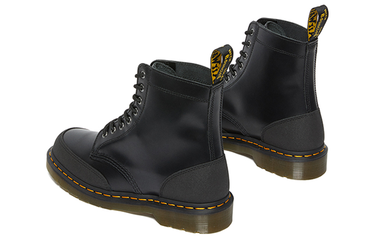 1460 Guard Panel Leather Lace Up Boots 'Black'