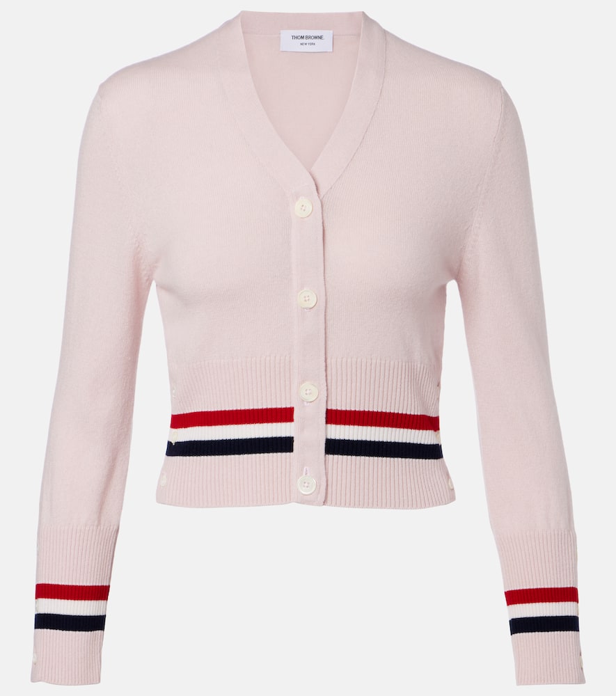 Cropped cashmere cardigan