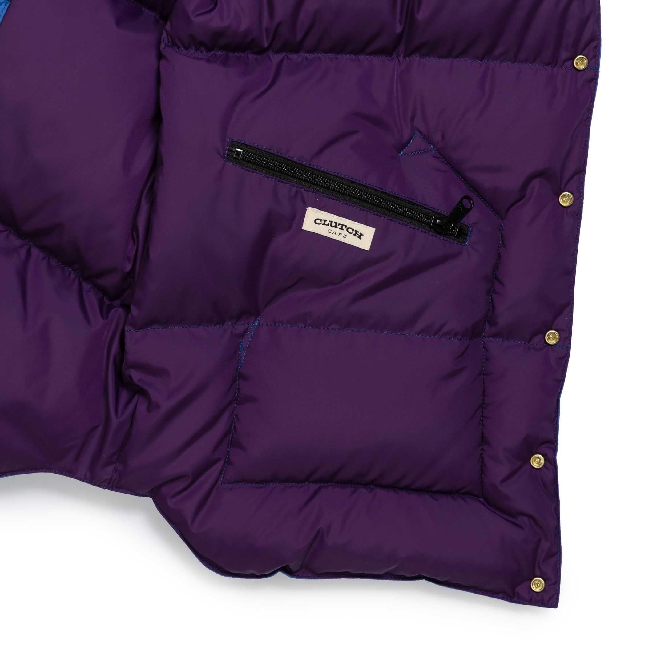 For Clutch Cafe Down Vest Blue