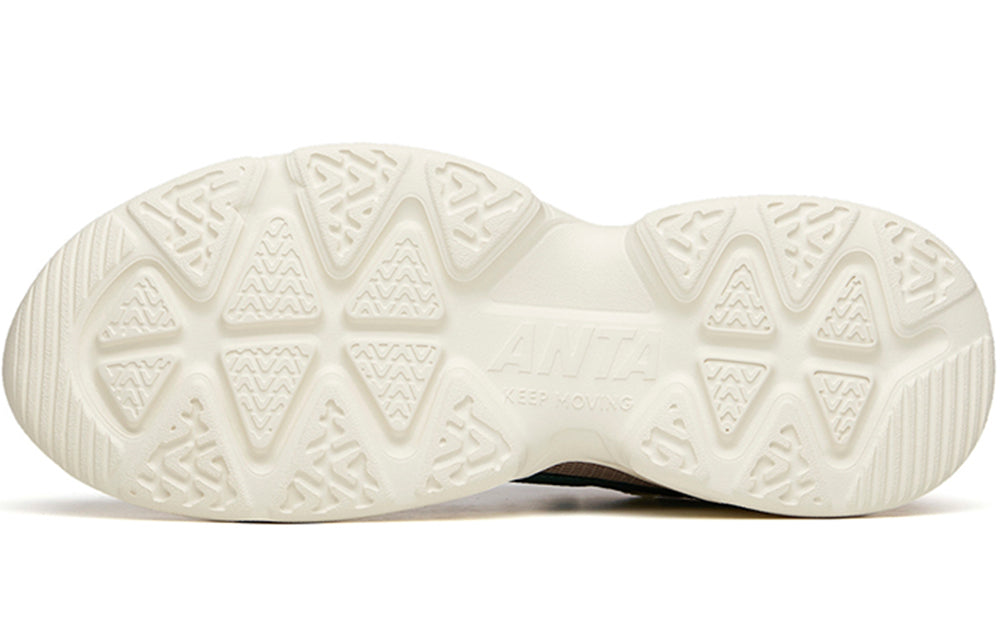 Retro Chunky Dad Sneakers 'White Green'