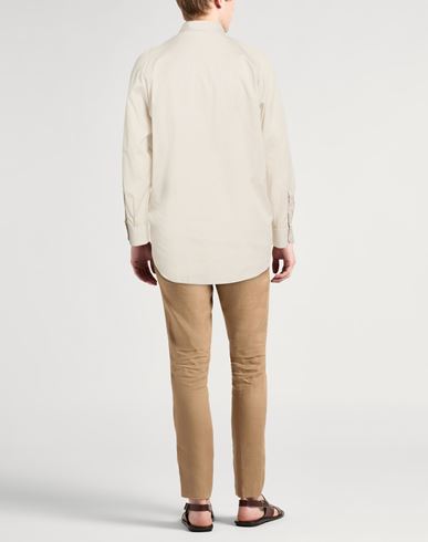 Man Shirt Beige Size M Cotton