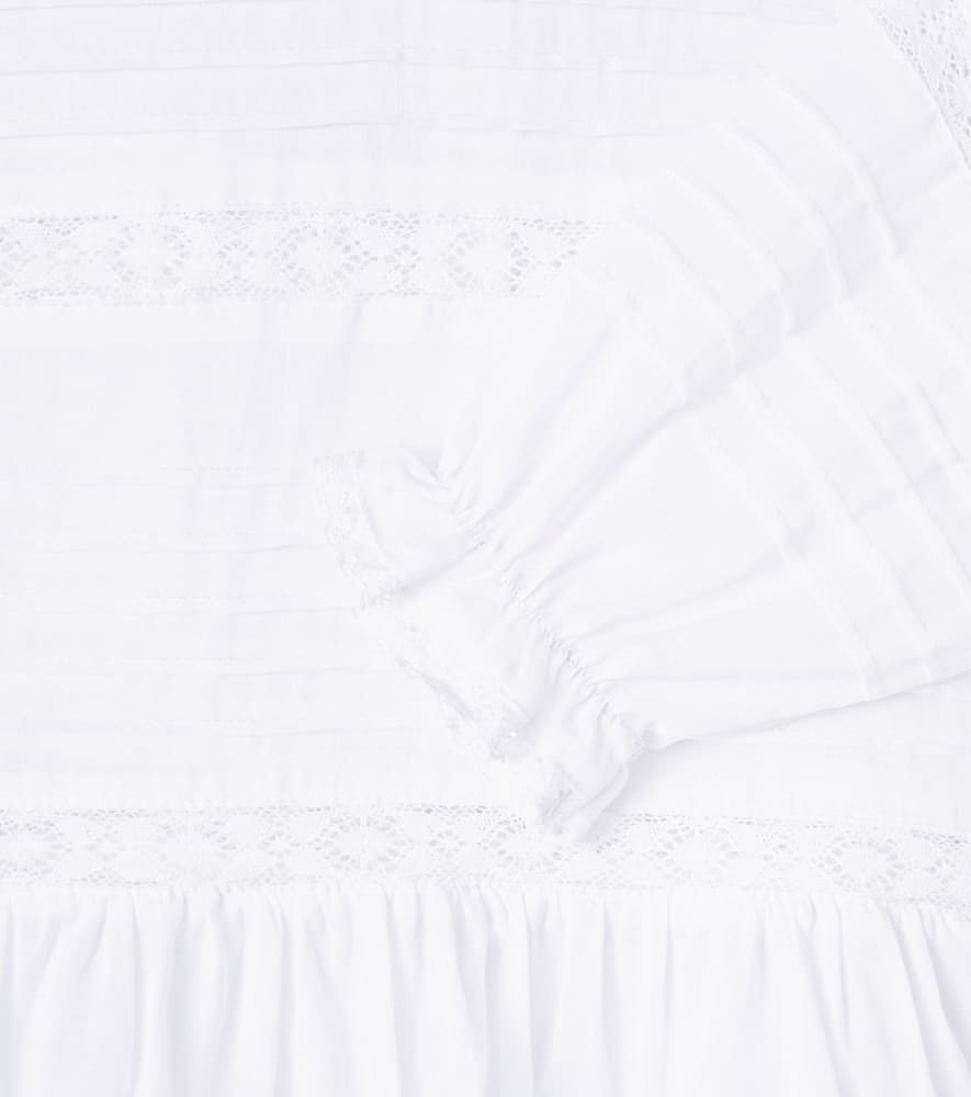 Konges Sløjd Orchid lace-trimmed cotton dress