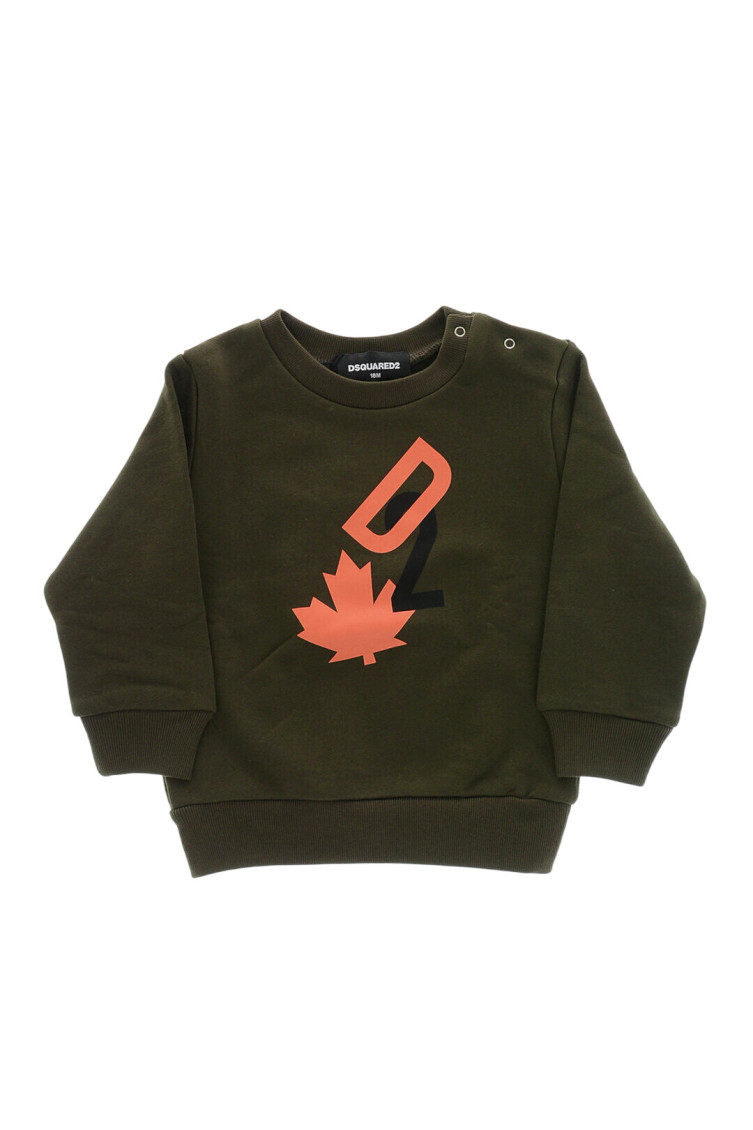 Babies Olive Graphic Sweatshirt