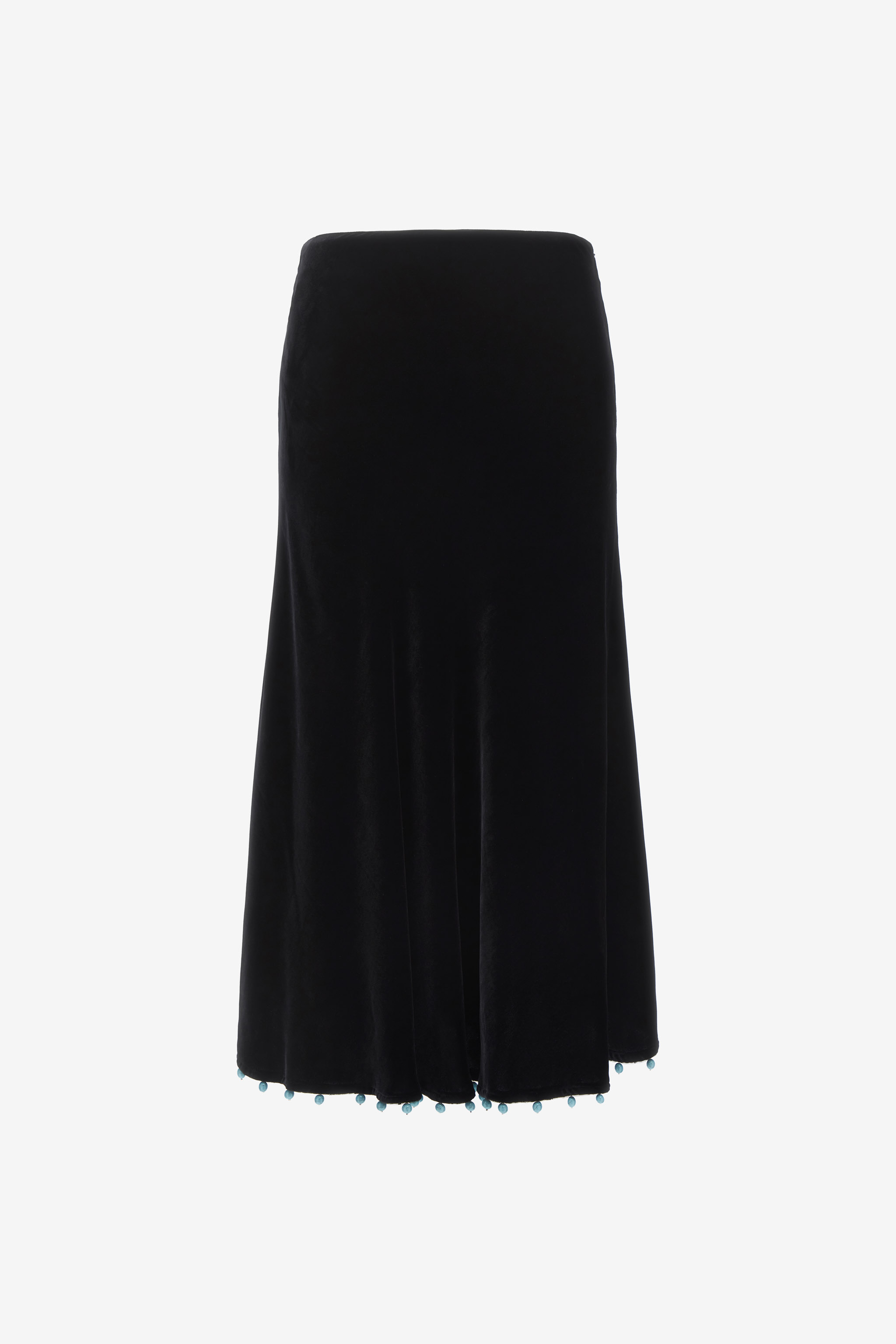 Beaded-trim High-waisted Skirt