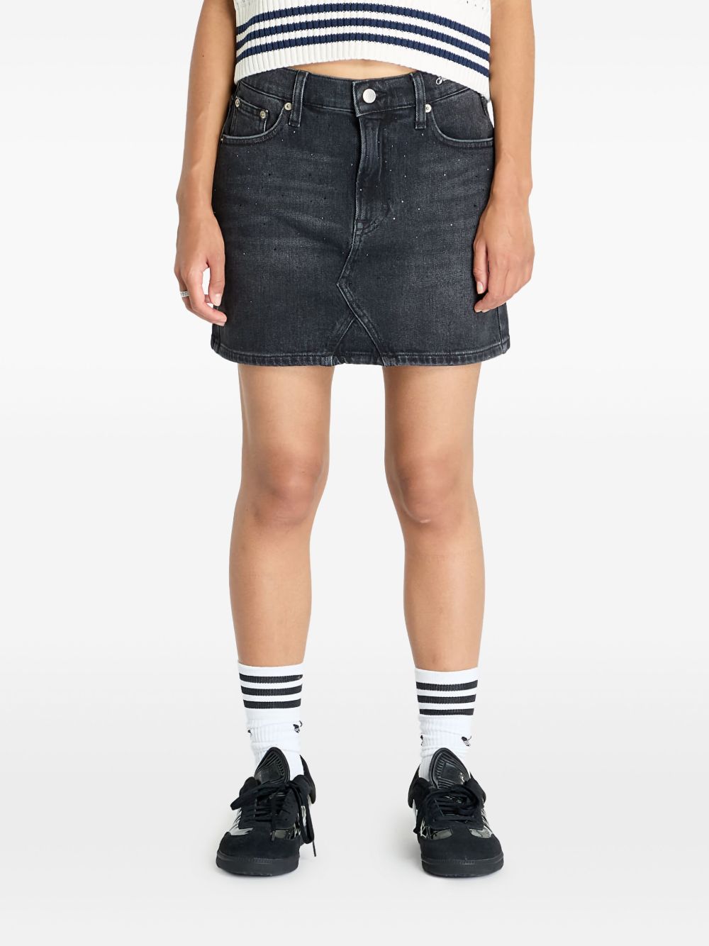 Denim skirt - Black