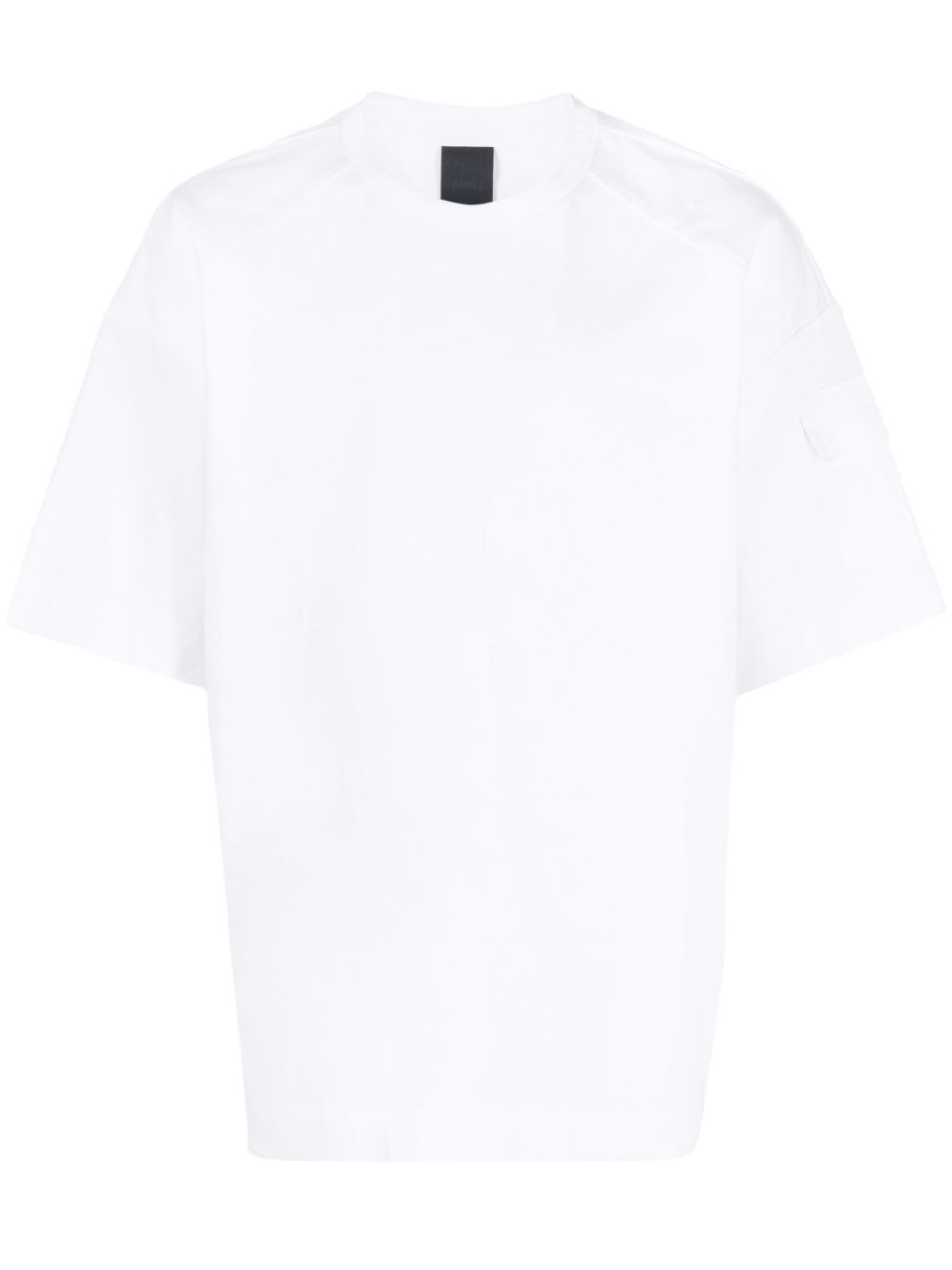 Sleeve-pocket cotton T-shirt - White